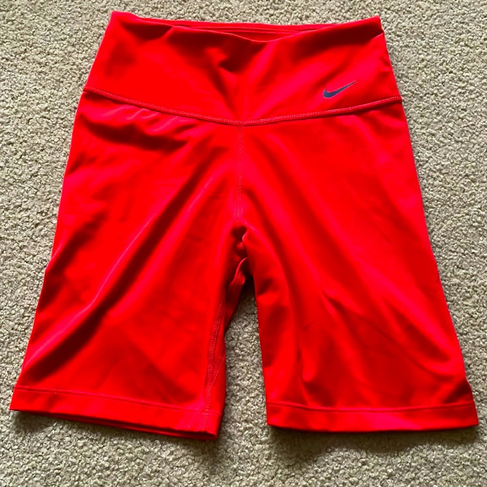 Nike Dri-Fit hot red biker shorts
